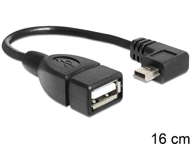 Delock 83245 16cm USB mini apa - USB 2.0-A anya OTG kábel