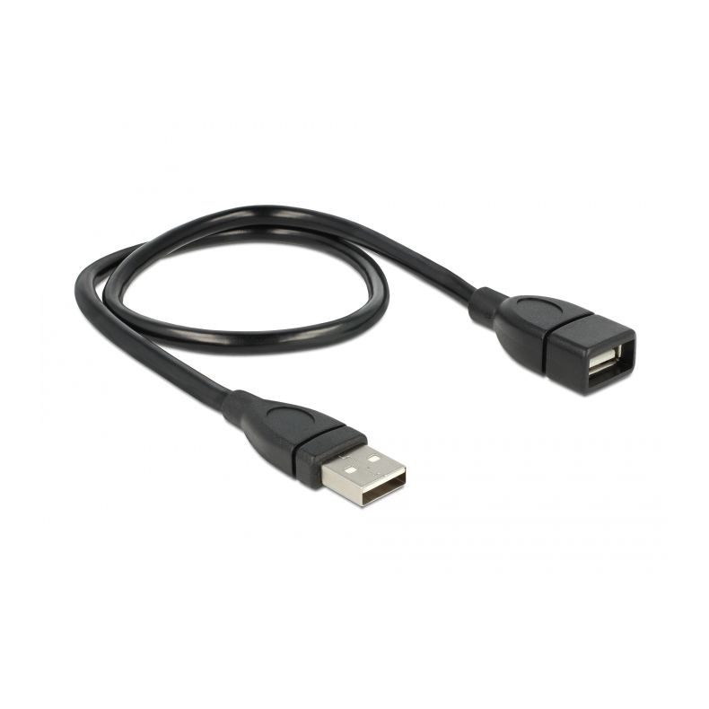 Delock 83499 kábel USB 2.0 A apa > A anya ShapeCable 0,5 m