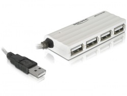 Delock 87445 külső USB 2.0 HUB (4 porttal)