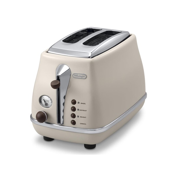 Delonghi CTOV 2103.BG Icona vintage bézs 2 szeletes kenyérpirító (Újszerű)