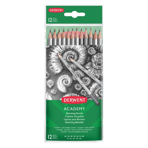 Derwent 5H-6B 12db-os grafit vázlatceruza