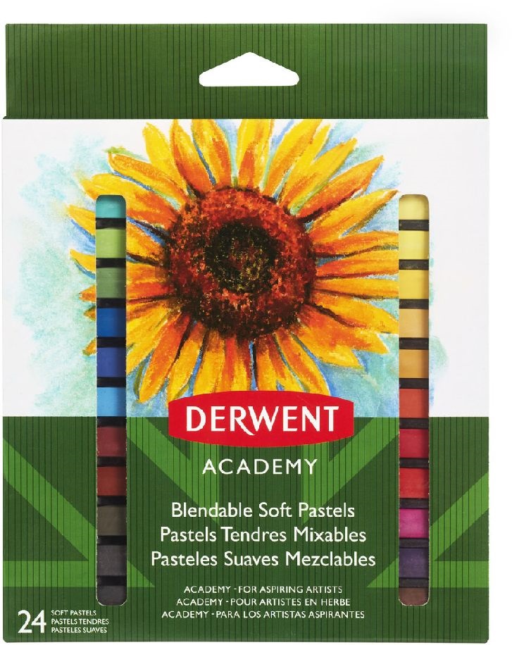 Derwent Academy 24 db puha pasztell kréta készlet