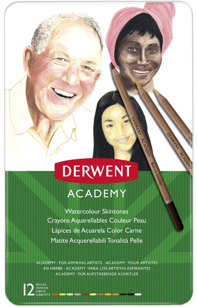 Derwent portré akvarell 12db-os színes ceruza készlet