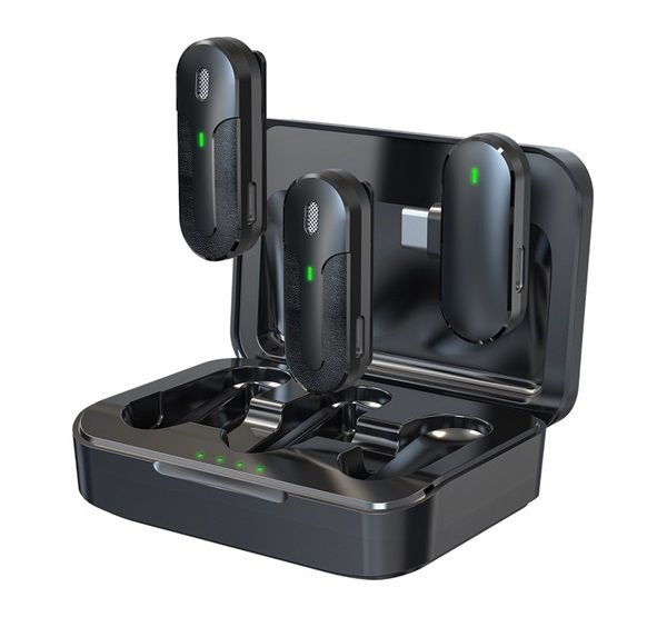 Devia M8-2-C 2db fekete Bluetooth mikrofon (Újracsomagolt)