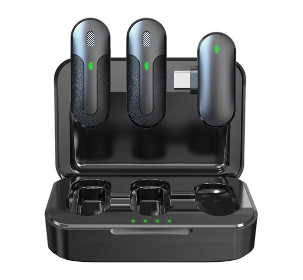 Devia M8-2-C 2db fekete Bluetooth mikrofon (Újracsomagolt)