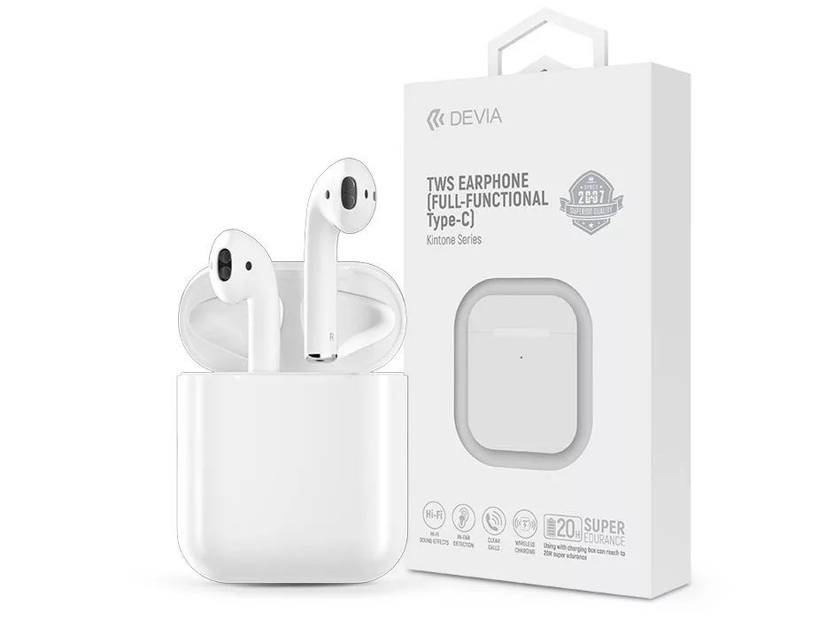Devia ST102057 Kintone Series True Wireless Bluetooth fehér fülhallgató