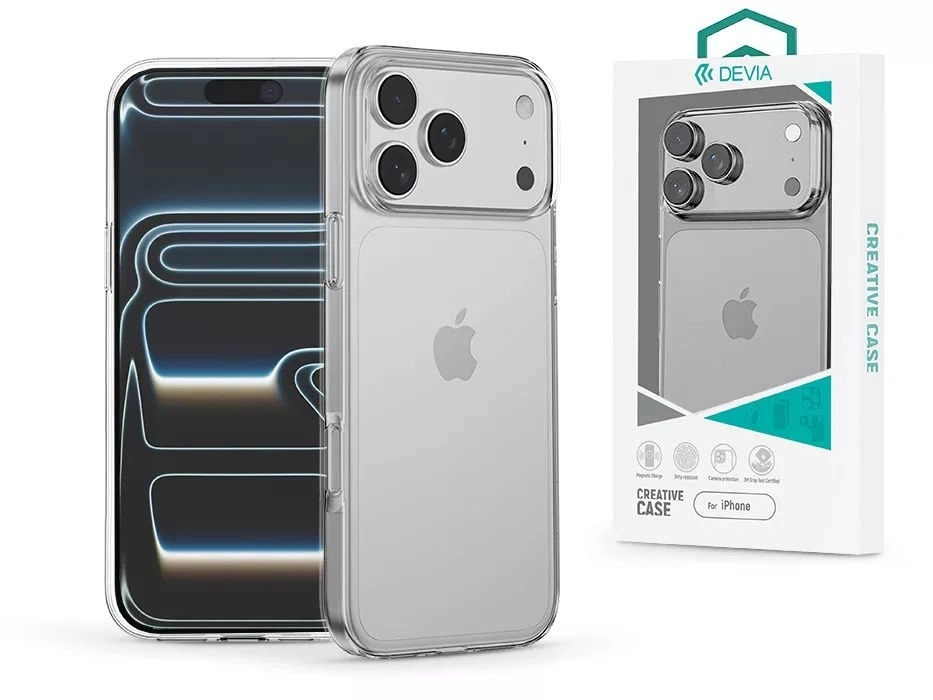 Devia ST132825 Apple iPhone 17 Pro Naked Series átlátszó szilikon tok
