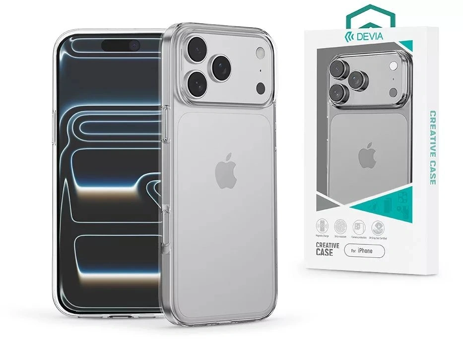 Devia ST132832 Apple iPhone 17 Pro Max Naked Series átlátszó szilikon tok