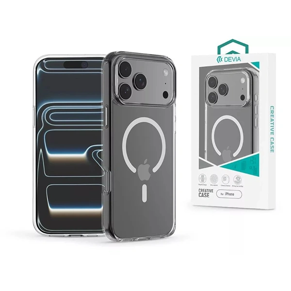 Devia ST132863 Apple iPhone 17 Pro Pure Clear Magnetic átlátszó ütésálló tok