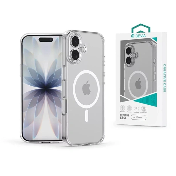 Devia ST136243 Apple iPhone 17 Crystal Series Magnetic 360° átlátszó kameravédős ütésálló tok