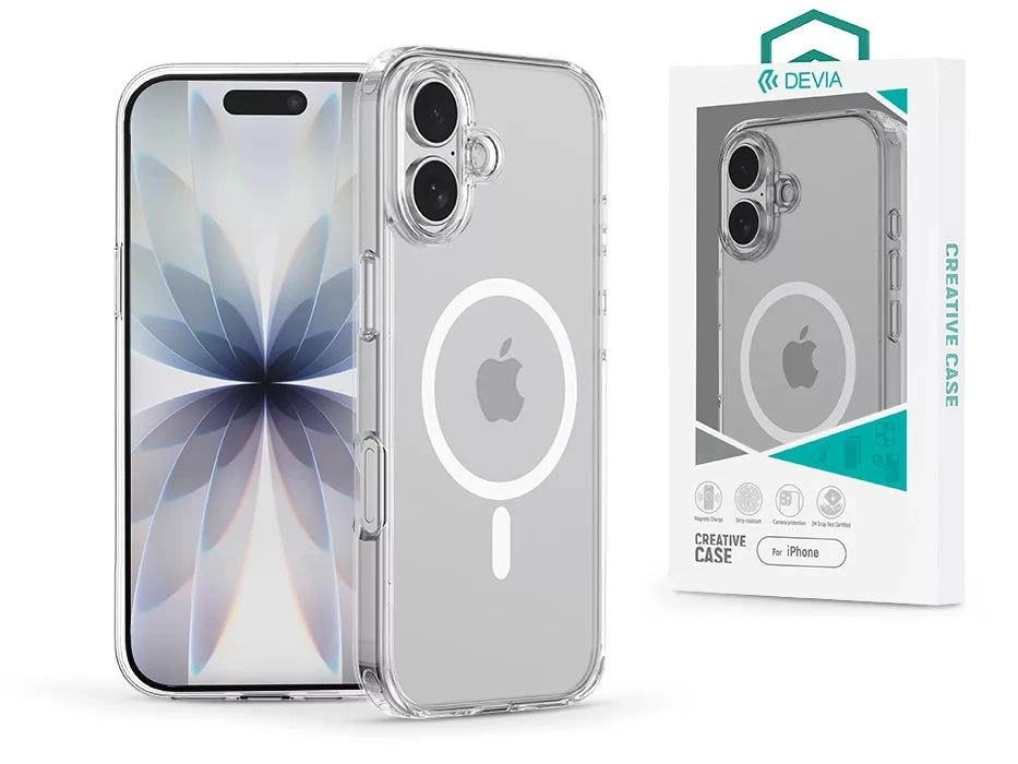 Devia ST136243 Apple iPhone 17 Crystal Series Magnetic 360° átlátszó kameravédős ütésálló tok