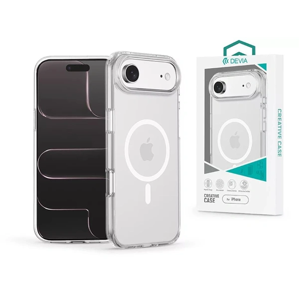 Devia ST136250 Apple iPhone Air Crystal Series Magnetic 360° átlátszó kmeravédős ütésálló tok