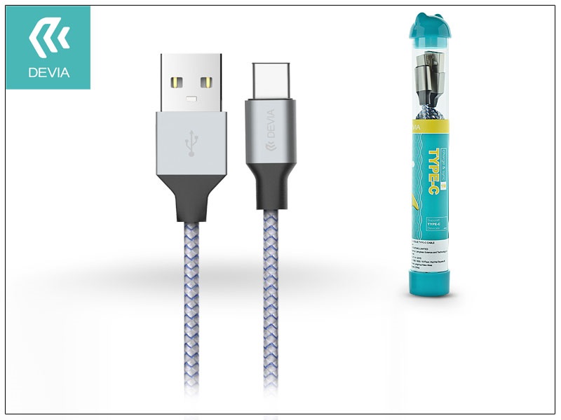 Devia ST304330 TUBE USB Type-C textil kábel