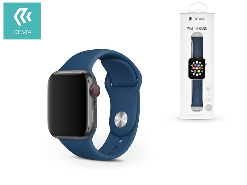 Devia ST324918 Devia 44mm iWatch kék óraszíj