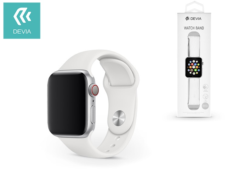 Devia ST324956 Devia 44mm iWatch fehér óraszíj