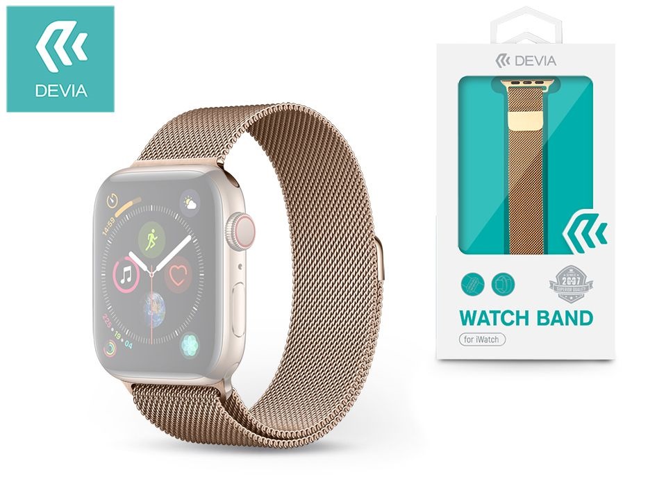 Devia ST325090 Apple Watch arany fém óraszíj