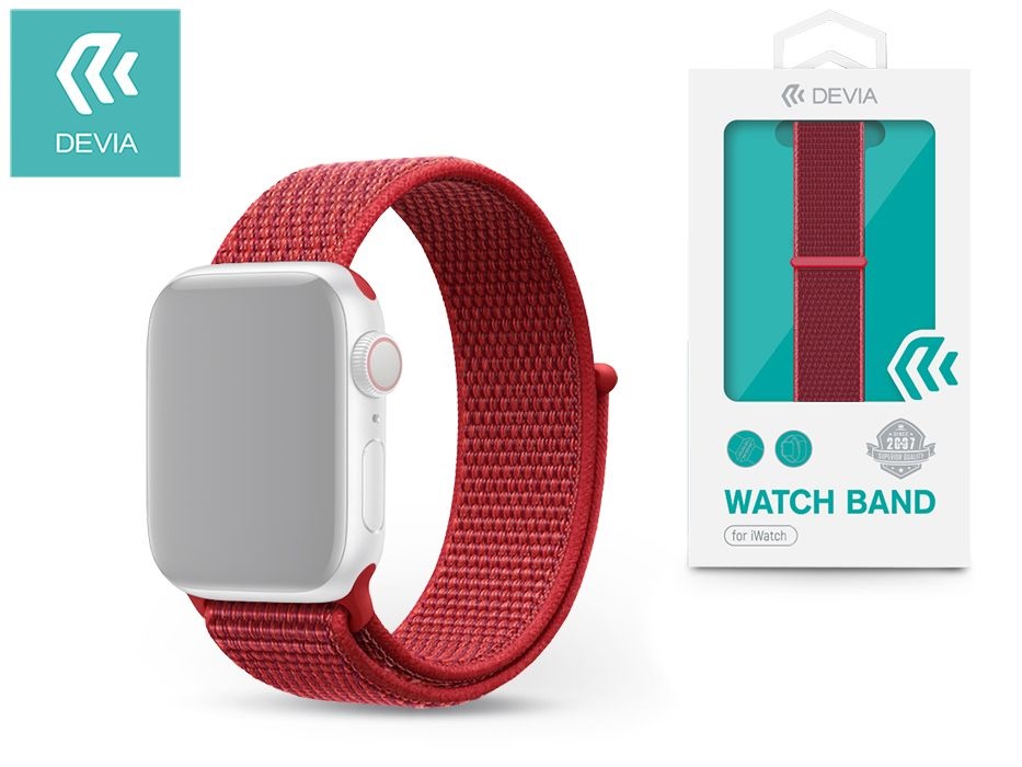 Devia ST326271 Apple Watch piros sport óraszíj