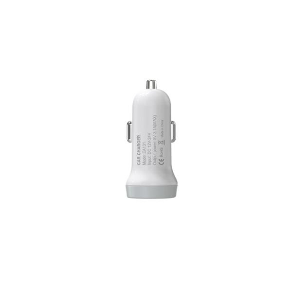 Devia ST330810 Devia Smart dual port USB 3.1A/2xUSB kimenettel fehér autós töltő