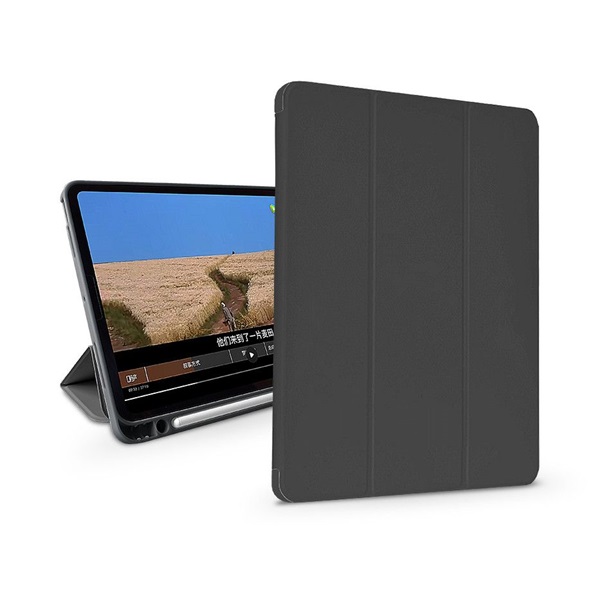 Devia ST341175 iPad Pro 12,9"(2020/2021/2022) on/off funkcióval fekete bőr védőtok