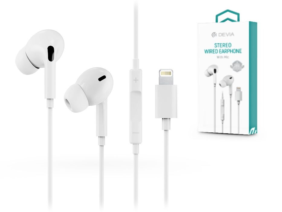 Devia ST341243 Smart mikrofonos fehér fülhallgató