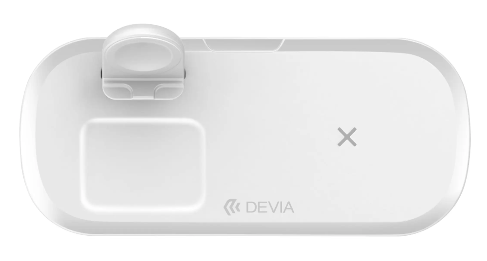 Devia ST346552 Qi univerzális fehér vezeték nélküli töltő állomás