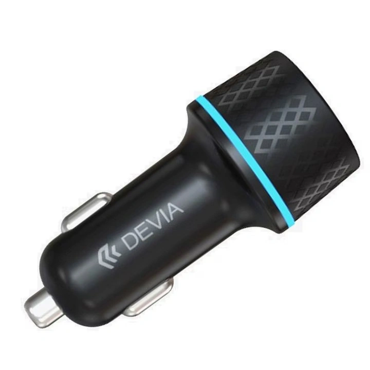 Devia ST354663 30W+QC 3.0 USB + Type-C szivargyújtó töltő