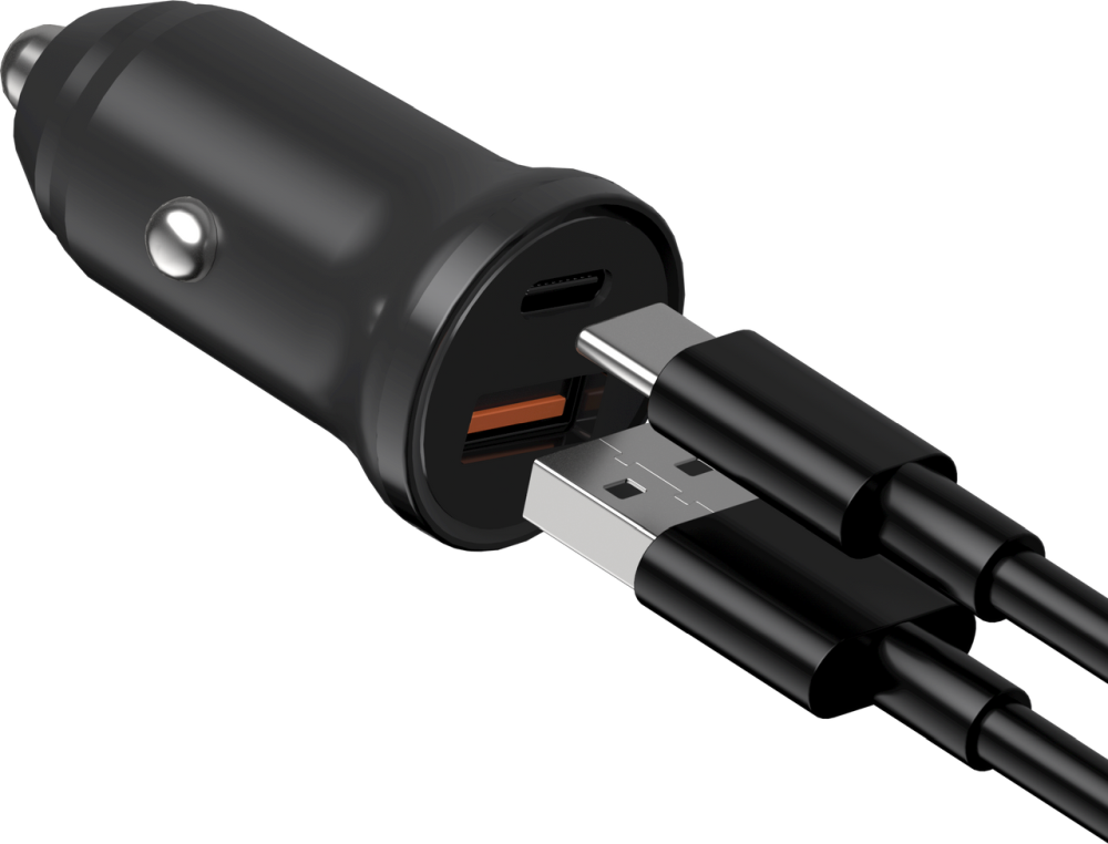 Devia ST385360 Smart Mini PD 30W+QC 3.0 USB+Type-C szivargyújtó töltő adapater