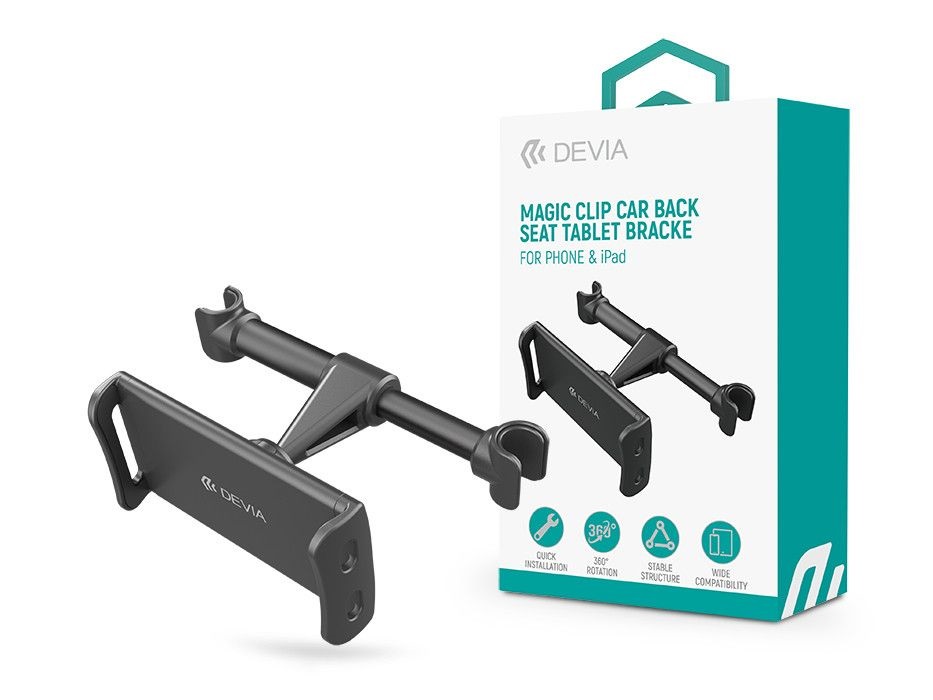 Devia ST387319 univerzális fejtármlára szerelhető telefon/tablet autós tartó