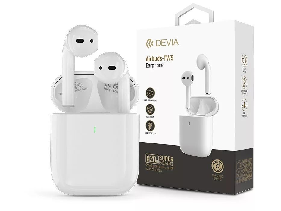 Devia ST399114 Airbuds True Wireless Bluetooth fehér fülhallgató