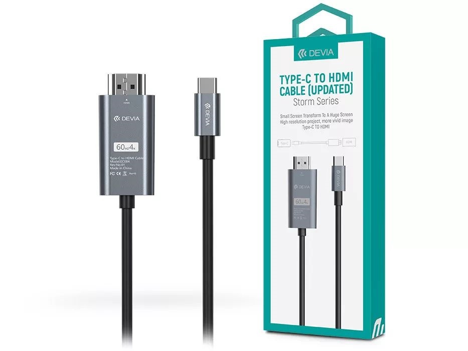 Devia ST399145 Storm V2 HDMI - USB Type-C 2m kábel