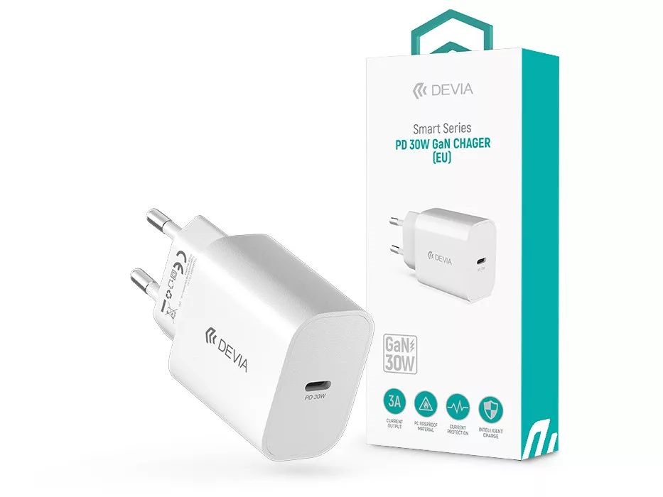 Devia ST399794 Smart GaN 30W Type-C Hálózati töltő adapter