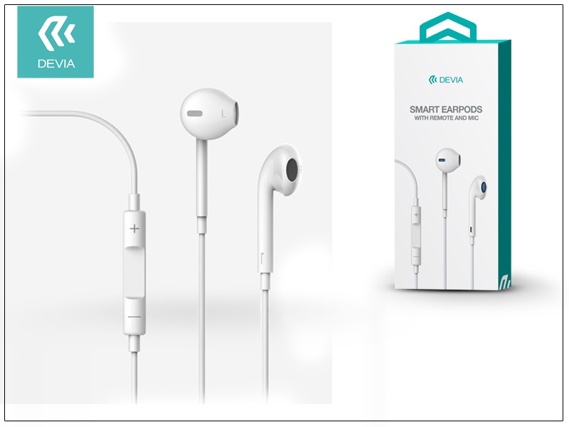 Devia ST987077 Smart mikrofonos fehér fülhallgató