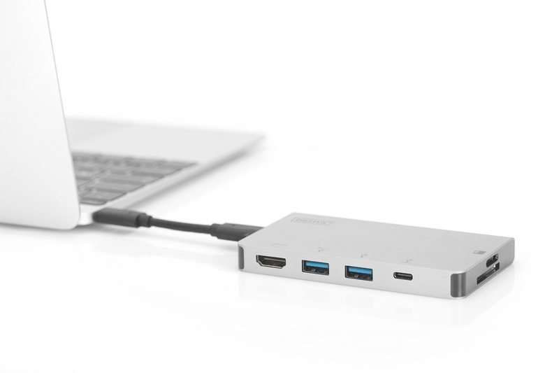 Digitus DA-70867 USB-C 6 portos univerzális notebook dokkoló állomás