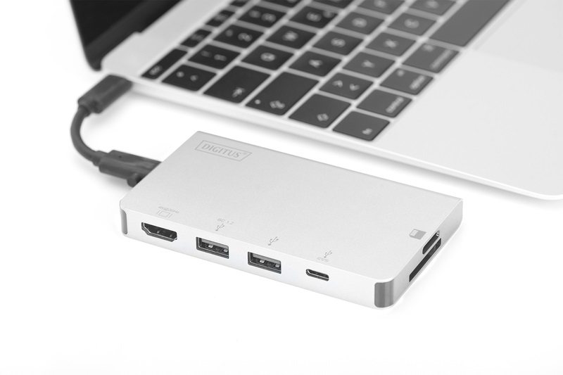 Digitus DA-70867 USB-C 6 portos univerzális notebook dokkoló állomás