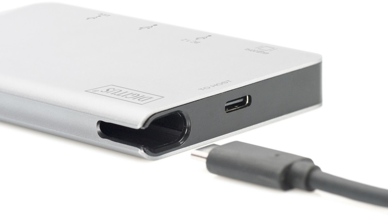 Digitus DA-70867 USB-C 6 portos univerzális notebook dokkoló állomás