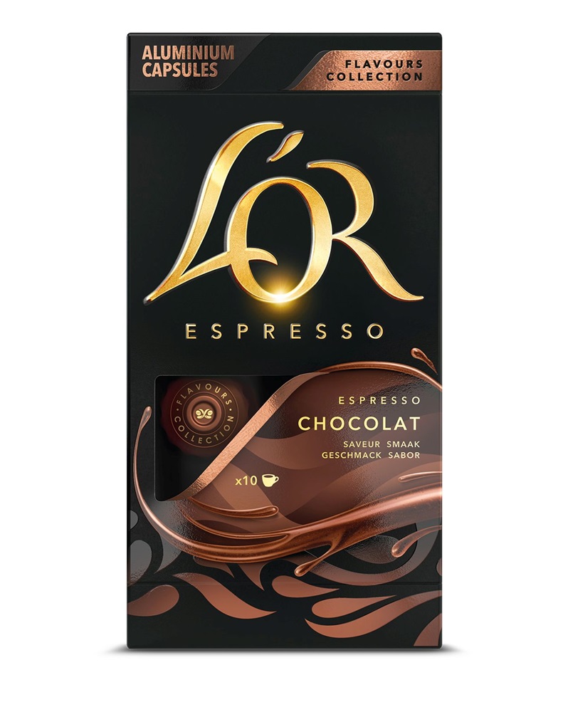 Douwe Egberts L`OR csokoládé Nespresso kompatibilis 10db kávékapszula