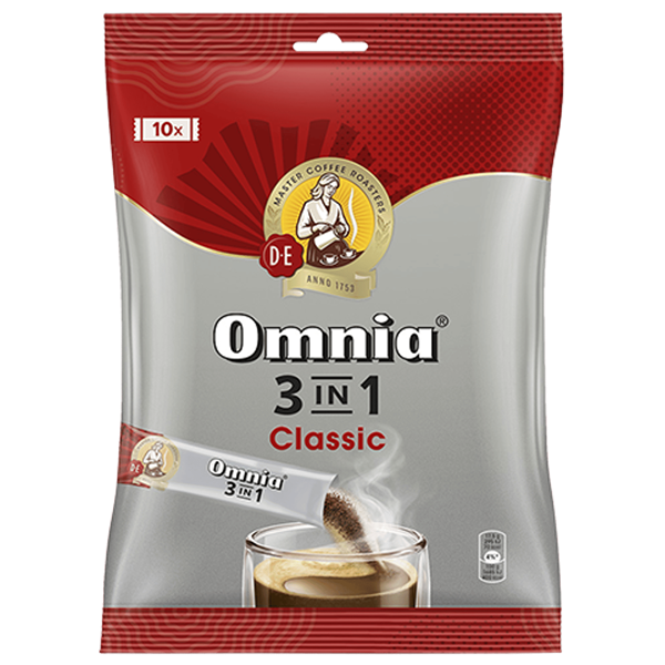 Douwe Egberts Omnia Classic 3in1 10x11,1g instant kávékeverék csomag