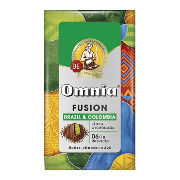 Douwe Egberts Omnia Fusion Brazil&Colombia 225g őrölt kávé