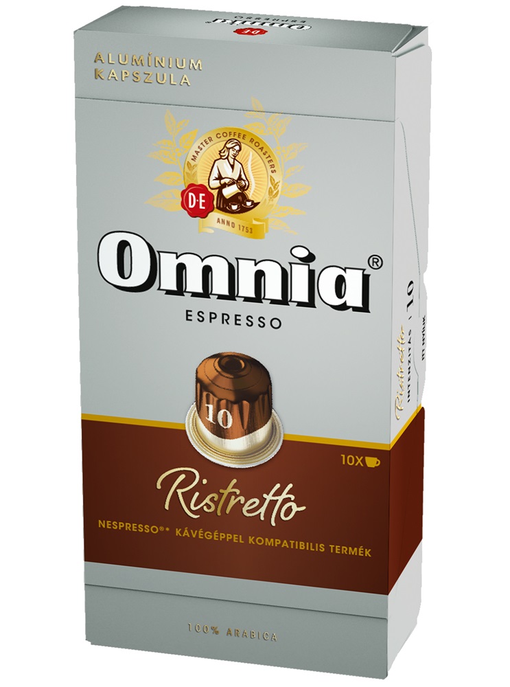 Douwe Egberts Omnia Ristretto Nespresso kompatibilis 10 db kávékapszula