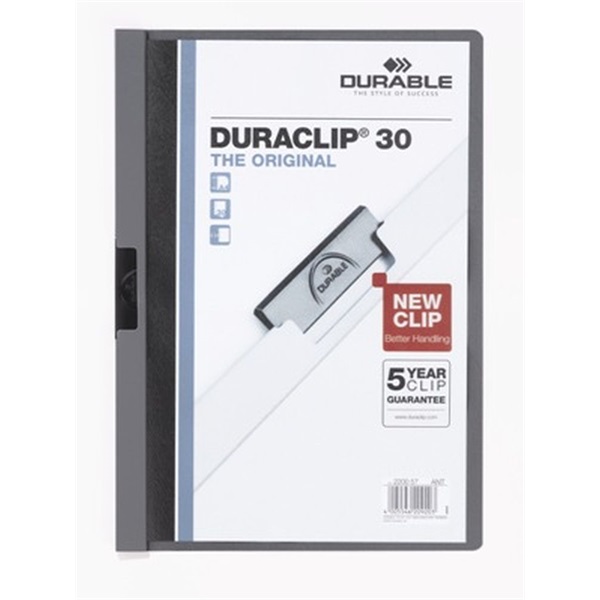 Durable Duraclip A4 30lapos fekete clip-mappa