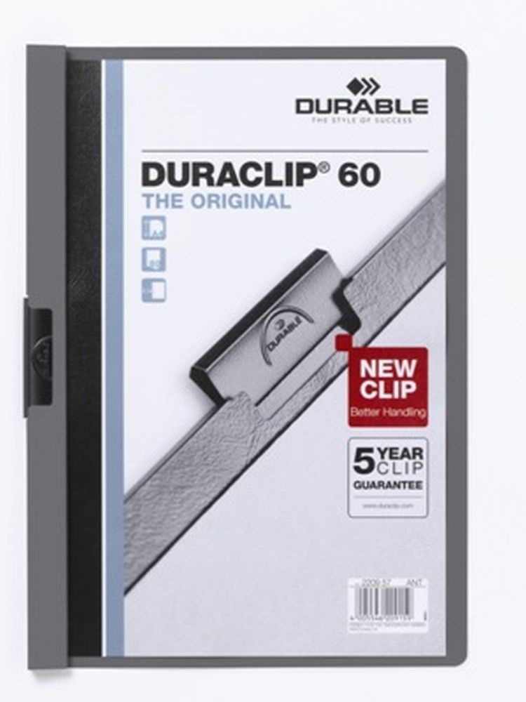 Durable Duraclip A4 60lapos fekete clip-mappa