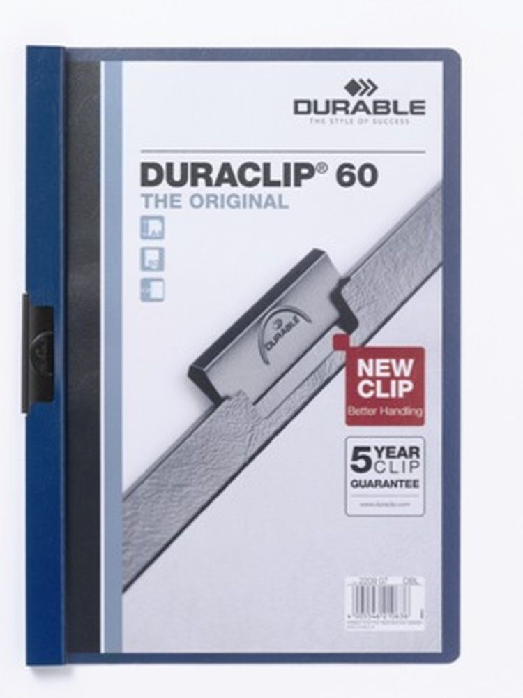Durable Duraclip A4 60lapos sötétkék clip-mappa
