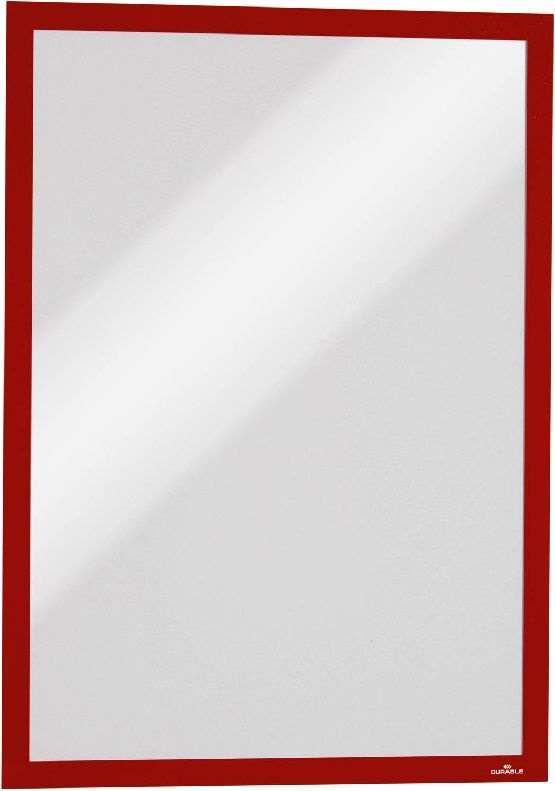 Durable Duraframe Magnetic A3 5db/csomag piros infokeret