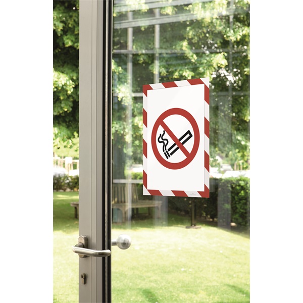 Durable Duraframe Security A4 2db/cs öntapadó piros/fehér infokeret