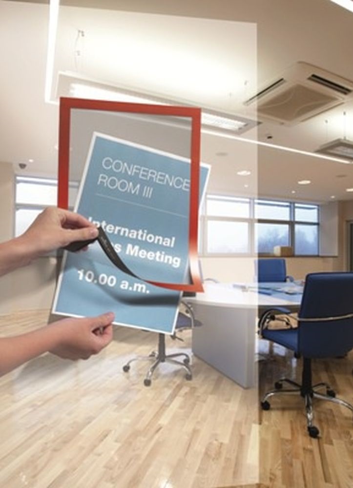 Durable Duraframe A4 2db piros öntapadó információs keret