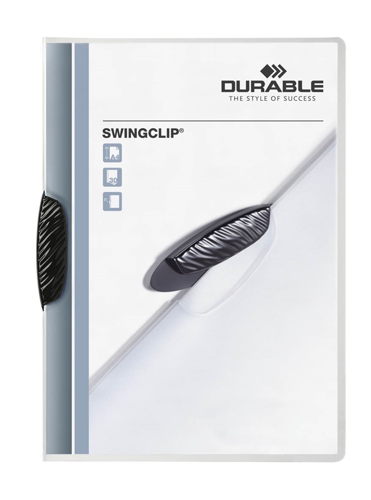Durable Swingclip A4 30lapos fekete clip-mappa