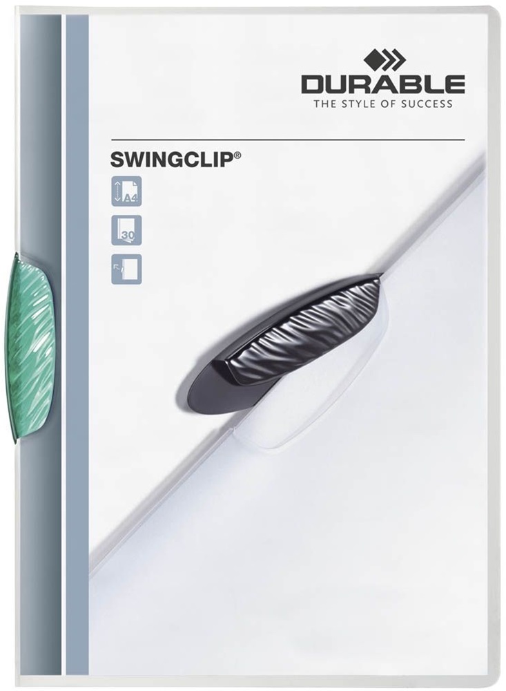 Durable Swingclip A4 30lapos sötét zöld clip-mappa