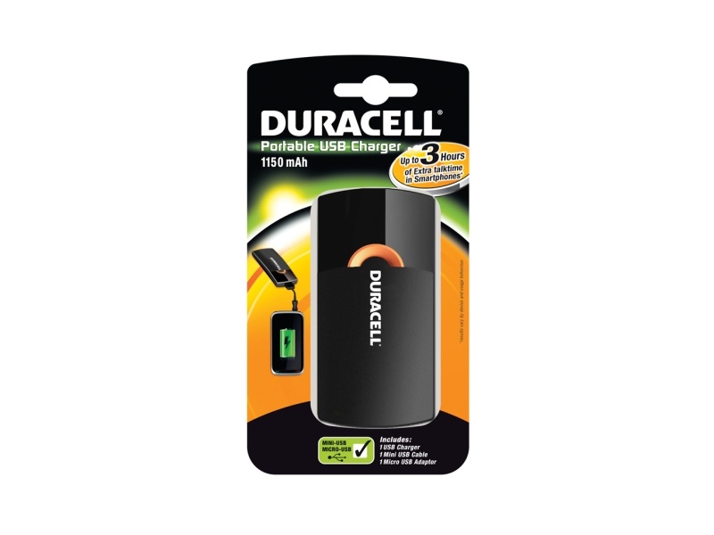 Duracell hordozható 3 órás USP elemtöltő