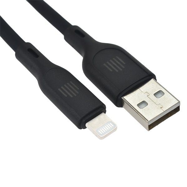 Dviced DV110001 1,25m USB A - Lightning fekete adat- és töltőkábel