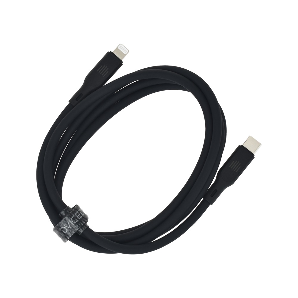 Dviced DV110003 1,25m Type-C - Lightning fekete adat- és töltőkábel